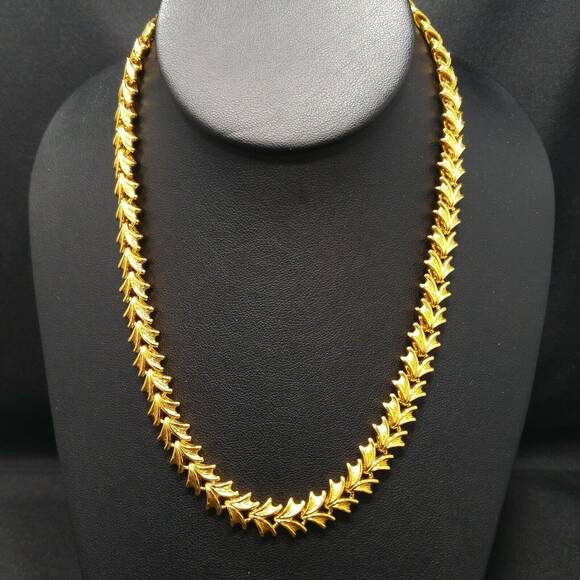 Vintage Napier Gold Plated Necklace, 18" , 1980s - Picture 2 of 10